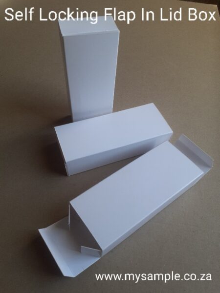 Self lock flap in lid